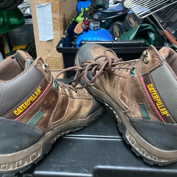 Men’s Caterpillar Steel Toe Brown Leather Boots main image 4